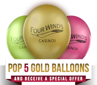 Pop 5 Gold Balloons and Receive a Special Offer